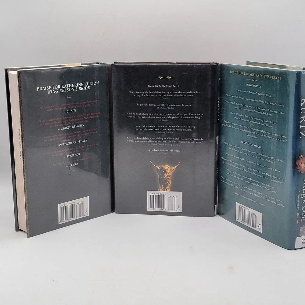 Katherine‎ Kurtz Childe Morgan Trilogy Hardcover Ex-Library Deryni Series Good